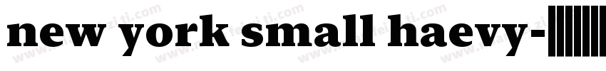 new york small haevy字体转换